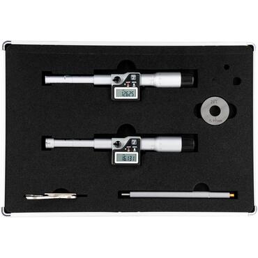 Set of 3-point digital micrometers type 4190